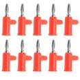 thumbnail image 1 of Banana Connector, Brass Material Banana Plug 4mm/0.2in Diameter Simple Installation  For Security Accessories Red, 1 of 8