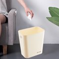 thumbnail image 4 of TopLLC Garbage Can, Trash Can, Kitchen Trash Can Rectangular Open Top Waste Bin Suitable For Home Bathroom Kitchen Bedroom Office Waste Bin Modern Design Plastic Waste Bin rubbish bin, 4 of 7