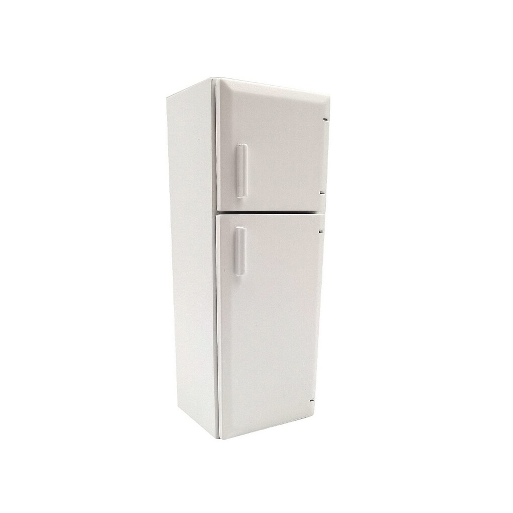 Youkk Miniature House 1/12 Scale Refrigerator Models Realistic Fridge Household Furniture Toy Decoration Kitchen Accessory
