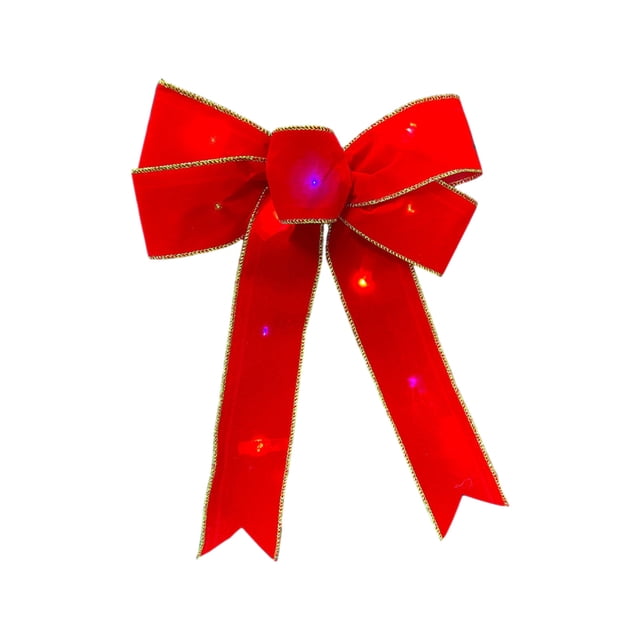 Christmas Tree Decorations Large Led Christmas Wreath Bows Led Christmas Wreath Bows Red Velvet Bows with Led Lights Christmas Tree Decoration Bows Front Door Happy Year Christmas Christmas