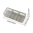 thumbnail image 3 of 2025 New Upgrade Portable Morning Noon And Night 3 Compartments Small Pills Box Dispensing Elderly Convenience Pills Box Small Plastic Transparent Small Box, 3 of 6
