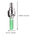 thumbnail image 2 of OUNONA 4Pcs LED Bike Wheel Night Light Green Color Lightweight Easy to Use Bike Tire Light for Cyclists, 2 of 8