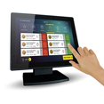 thumbnail image 1 of Moniteur à Écran Tactile TFT LED POS Multi-Touch Capacitif de 12 Pouces, Conception True Flat Sans Joint avec Support POS Ajustable pour Restaurant de Détail, Entrées HDMI et VGA, Haute Résolution 1024 x 768, 1 of 8