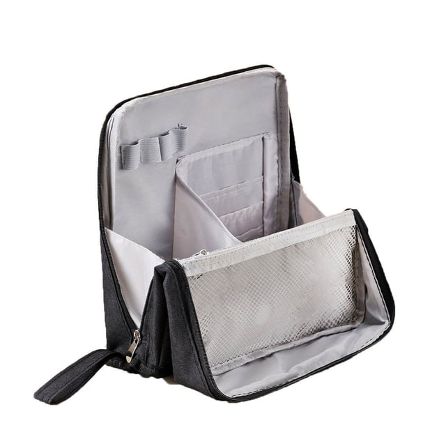 Functional Standing Cosmetic Bag For Makeup And Accessories Versatile Compartment Organizer For Beauty Supplies Space Saving Storage Solution For Home And Travel