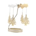 thumbnail image 3 of ziyahi Spinning Tea Light Candle Holder Candle Lover Ornament Rotating Candlestick Tree, 3 of 9