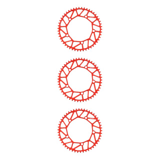Redempat Chain Ring - Easy To Install Durable Wide Compatibility - Bike Crank Precise Fit Bicycles Crank 50T red 3Set