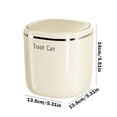 thumbnail image 2 of Small Trash Can Desktop Push-Open Plastic Trash Can Household Desktop Office Trash Can Office Trash Can Mini Trash Can, 2 of 8