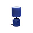 thumbnail image 1 of Ceramic Table Lamp With Shade (Impression) (Navy Blue), 1 of 1
