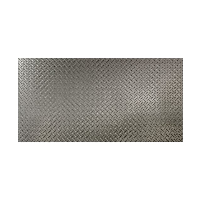 Fasade Diamond Plate Galvanized Steel Wall Panel 4' x 8'