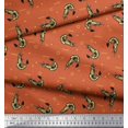 thumbnail image 3 of Soimoi Poly Georgette Fabric Circle,Dot & Prawns Ocean Print Sewing Fabric Yard 42 Inch Wide, 3 of 4