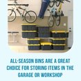 thumbnail image 3 of Homz 15 Gallon Durabilt Home Storage Container w/Lid, Black/Yellow(2 Pack), 3 of 12