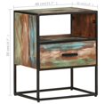 thumbnail image 4 of vidaXL Armoire de Chevet 40x30x50 cm Bois Massif Recyclé, 4 of 5