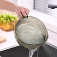thumbnail image 3 of Multifunctional Basket - 2024 New Fruit Cleaning Bowl Kitchen Sink Food Collector Drainer Fruit Rinseer Vegetable Cleaning Strainer Bowl On Sink Colander, 3 of 4