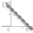 thumbnail image 5 of Leslie's 14K White Gold 1.5mm Diamond-Cut Rope Chain (Weight: 4.53 Grams, Length: 22 Inches), 5 of 5