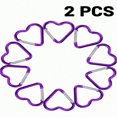 thumbnail image 1 of SNNROO 2pcs Heart-Shaped Carabiner Hooks Small  Auto-Locking Keychain Clips For Fishing  Heart-Shaped Aluminum Snap Hook Clip Key Holder  Hiking  Traveling  Home  RV  And Camping!, 1 of 7