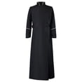 thumbnail image 1 of Penkiiy Robe de Prêtre pour Hommes Liquidation Hommes Uni Halloween Robe de Prêtre à Manches Longues Robe Cosplay Manteau Robe de Prêtre Noire Robe, 1 of 8