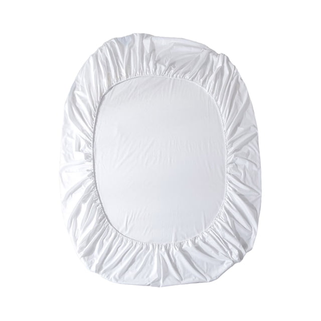 Maplenight Premium Queen Size Cooling Fitted Sheet for Hot Sleepers - Solid Color, Machine Washable, Ash Proof, Breathable - Multiple Colors Available White