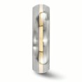 thumbnail image 3 of Edward Mirell Titanium and 14K Yellow Brushed 6mm Band Size 10.5, 3 of 4