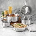 thumbnail image 3 of Starfrit Tri-Ply Clad Stainless Steel 10-Pc Cookware Set, 3 of 4