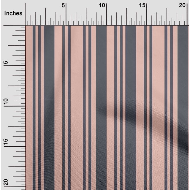 oneOone Tissu Polyester Lycra Tissu Imprimé à Rayures Bayadere BTY 56 Pouces de Large