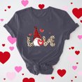thumbnail image 1 of Meichang T-Shirt de la Saint-Valentin pour Femmes, Imprimé Cœur Mignon, Manches Courtes, Col Rond, Coupe Ample, 1 of 6