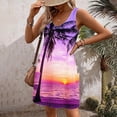 thumbnail image 4 of Pisexur Robe d'Été pour Femme Vintage à Fleurs, Robe de Plage Graphique Hawaïenne, Décontractée, Ample, Sans Manches, Style Débardeur, avec Poche, 4 of 6