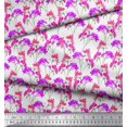 thumbnail image 2 of Soimoi Polyester Crepe Fabric Flower Watercolor Print Fabric by The Yard 42 Inch Wide, 2 of 3
