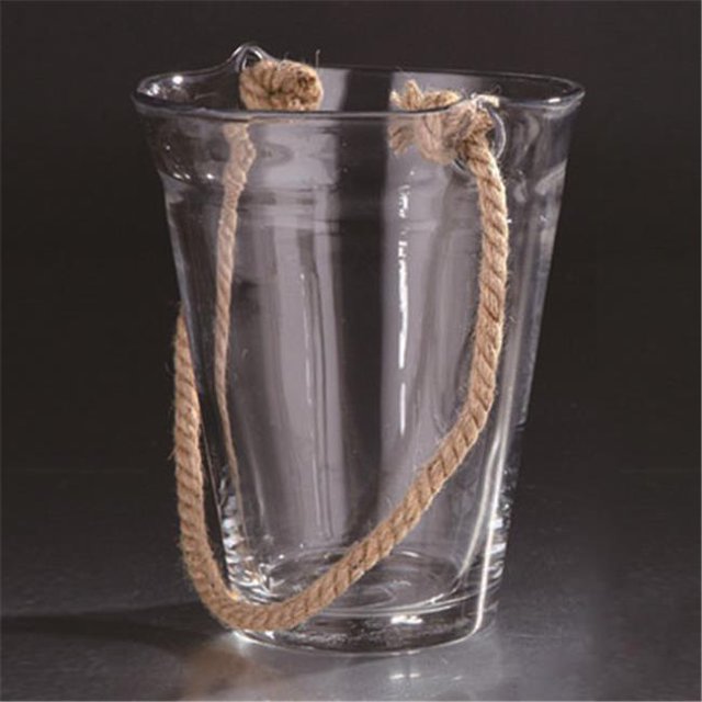 Vase en Verre 9 x 8 Po, Transparent