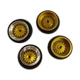 thumbnail image 3 of RC Wheel Rim Tires Rc Tires Tires Tyres 1:28 for Wltoys K969 K989 P929 1/28 Scale Buggy Hobby Yellow, 3 of 9