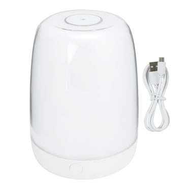 Dekaim Lampe de Table de Chevet pour Salon Chambre à Coucher, Table Tactile Blanche Chaude colorée LED veilleuse Chambre Gradation de Charge USB(Lumière Blanche colorée + Chaude)