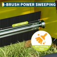 thumbnail image 4 of BeesClover 21-Inch Push Lawn Sweeper,7 Cu. Ft. Large Capacity Collection Bag,4 Spinning Brushes, Adjustable Height, Durable Steel Frame with Rubber Wheels, 4 of 6