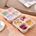 thumbnail image 1 of SuoKom Boîte Bento à 4 Compartiments Réutilisable pour Préparation de Repas, Contenants à Lunch pour Enfants et Adultes, Contenants de Rangement pour Aliments Divisés pour l'École, le Travail et les Voyages, 1 of 7