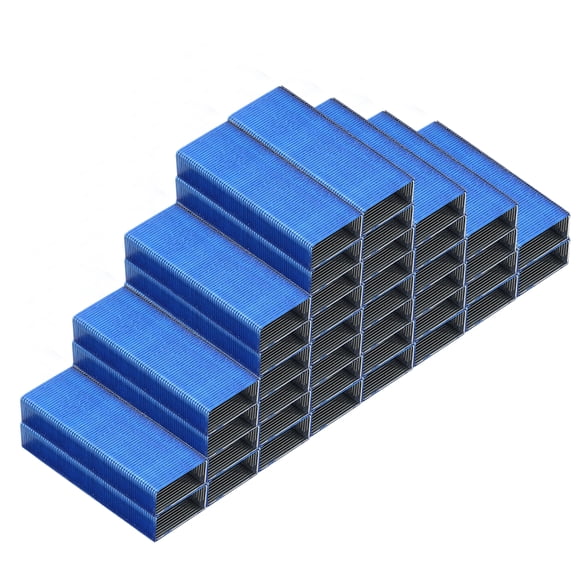 Unique Bargains Staples for Stapler, 8 Pack #10 Mini 3/16 Inch Length Staples for Office Supplies, Blue