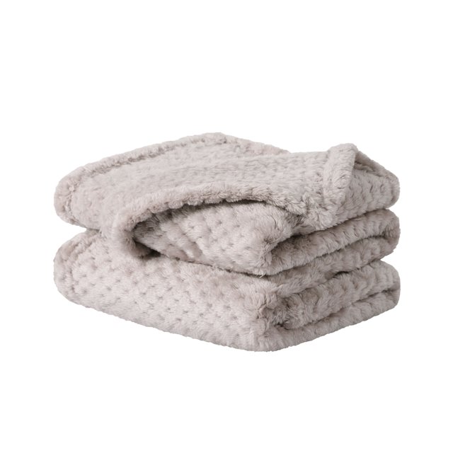 Unique Bargains Couverture de Lit en Molleton de Luxe en Maille Tissée