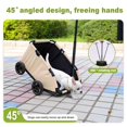 thumbnail image 3 of Poussette mini Pliable pour Chien, Équipée d'Une Corde de Sécurité, d'Un Panier de Rangement et d'Un Coussin de Siège Intégré, avec Poignée Rétractable, Convient aux Voyages, au Magasinage, à la Marche et aux Jeux, 3 of 9