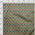 thumbnail image 3 of oneOone Rayon Olive Green Fabric Asian Kilim Craft Projects Decor Fabric Printed By The Yard 56 Inch Wide, 3 of 5