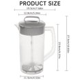 thumbnail image 3 of Hot Sale!Oimcto Juice Mixing Tank,Mixing Pitcher 68 Oz Juice for Fridge Plastic Pitcher with Lids Plunger ＆Handle Tea Pitcher Pitcher Jug Mixing Pitcher,Include：1* Juicer, 3 of 9