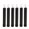 thumbnail image 3 of 6x LED Pillar Candles, Decorative Candles, Electric Candles, Decoration, 3D Wick Black, 3 of 9