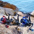 thumbnail image 2 of Spinning Reel Aluminium Handle Max Drag 8KG 9+1BB And Spool 5.2:1 Speed Multicolor Wheel Carp Fishing Reels ,Rigid Aluminum Skeletal Frame, 2 of 6