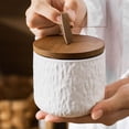 thumbnail image 3 of Home Kitchen Item Clearance Deals!Pcksrro Ceramic Tea Pot Sealed Tank Grain Storage Tank Household Kitchen Storage Tank Coffee Pot Storage Tank, 3 of 9