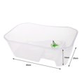 thumbnail image 3 of BELOVING Reptile Terrapin Tortue Tortue Terrarium Réservoir Vivarium Boîte d'Alimentation - Blanc, 3 of 10
