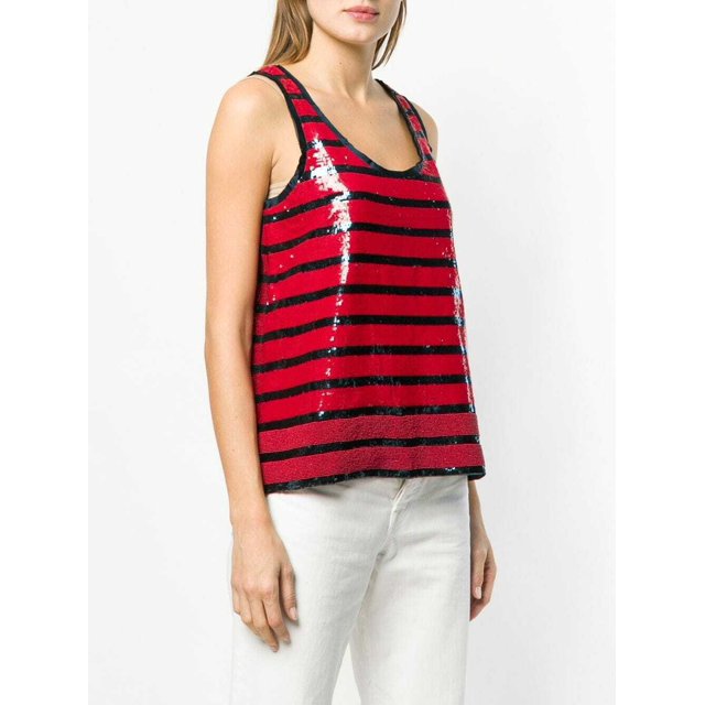 495 $ POLO Ralph Lauren Débardeur Nautique à Paillettes Bleu Marine / Rouge ( TP )