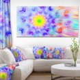 thumbnail image 1 of Large Yellow Alien Fractal Flower - Floral Canvas Art Print, 1 of 3