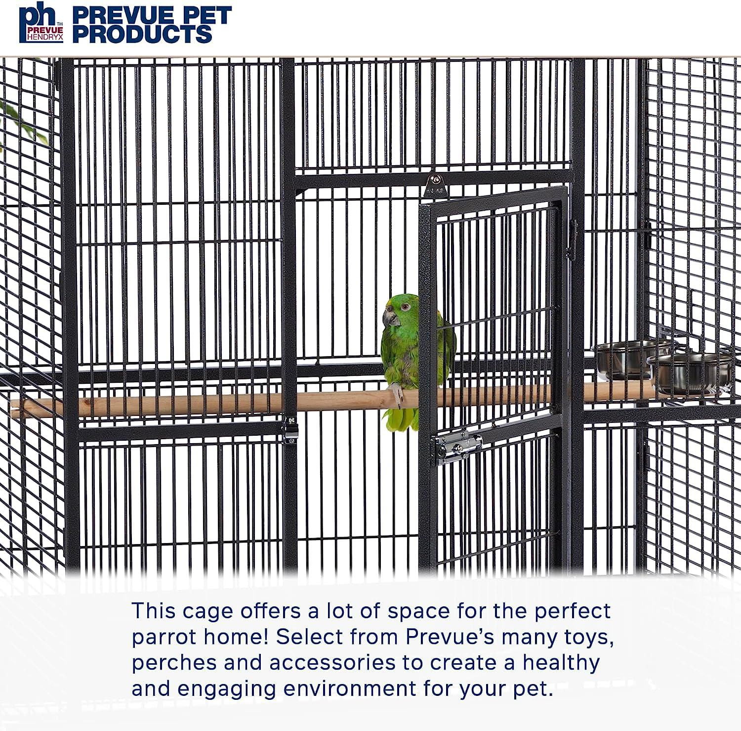 Prevue Wrought Iron Parrot Cage, Black