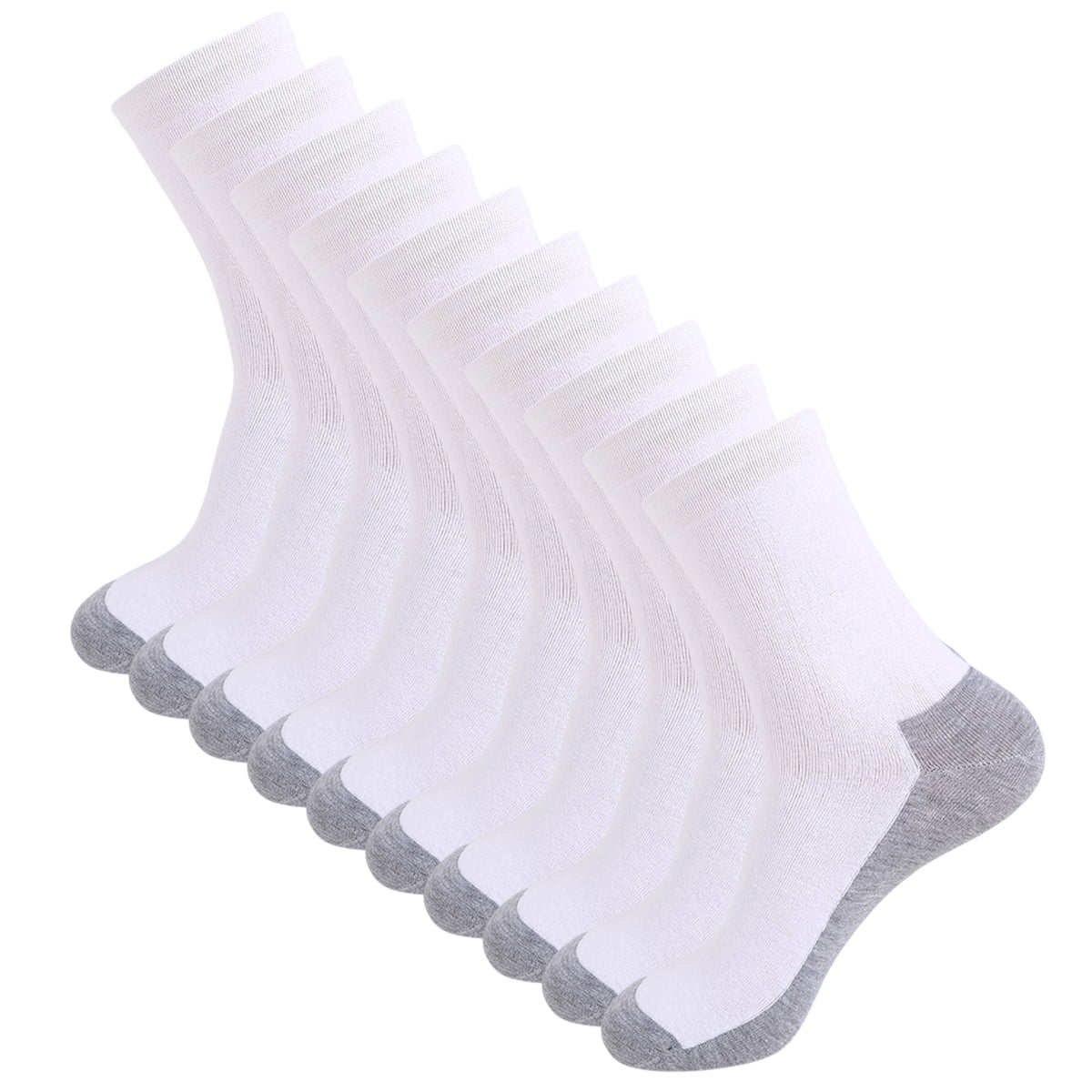 Fruit of the Loom Men's 10 Pack Everyday Work Crew Socks