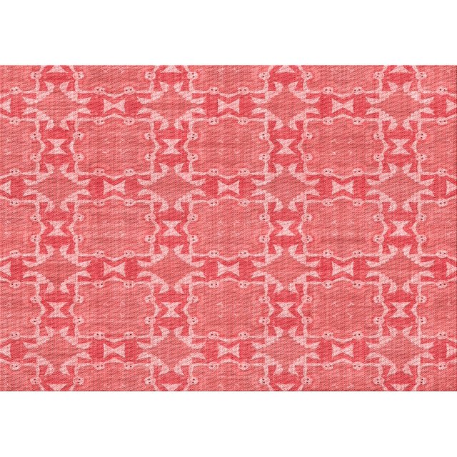 Ahgly Company Tapis Rectangulaire Lavable en Machine Rouge Rubis, 8 Pieds x 12 Pieds