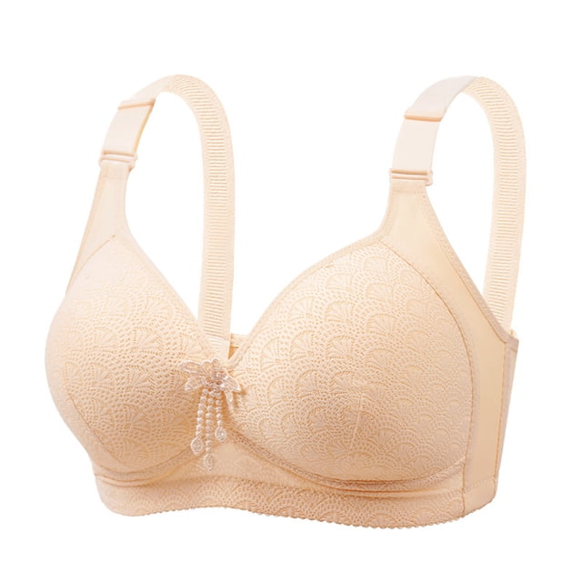 Yuzhih Bras for Women Push up No Padding Comfort Underwire Plus Size Full Coverage Seamless Everyday Bras