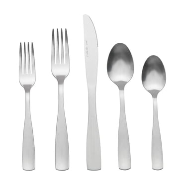 Mainstays 20 Piece Elisa Stainless Steel Flatware Set, Service for 4