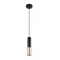 thumbnail image 1 of 1 Light Down Mini Pendant with Matte Black & Satin Gold finish, 1 of 7