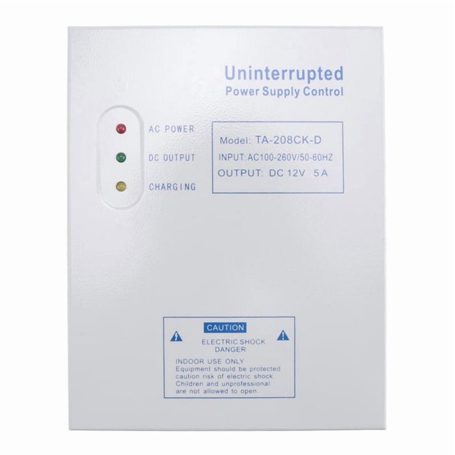 208CK-D AC 110-240V DC 12V/5A Door Access Control System Switching Supply Power UPS Power Supply